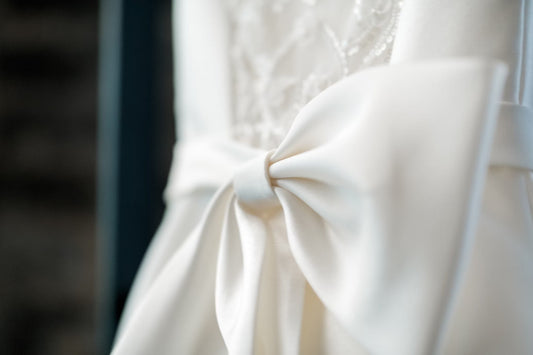wedding dress closeup