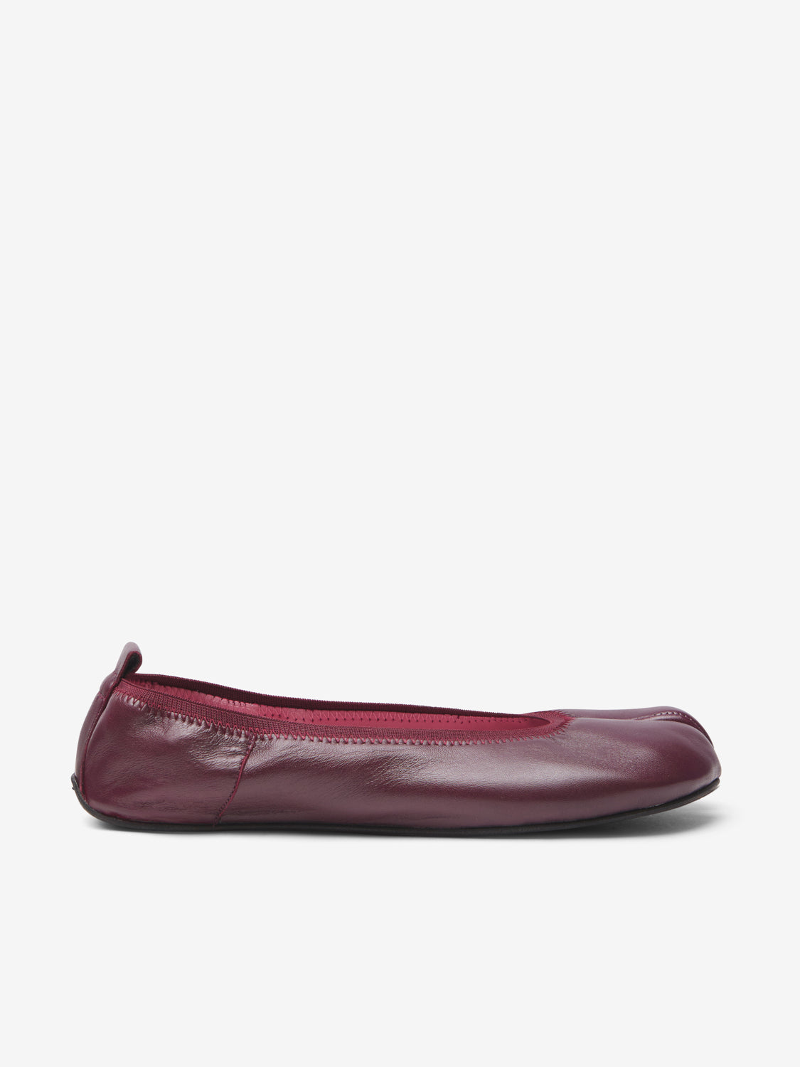 Wine barefoot ballerinas.