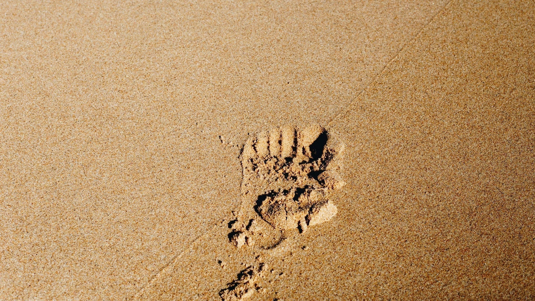 Footprint in the sand