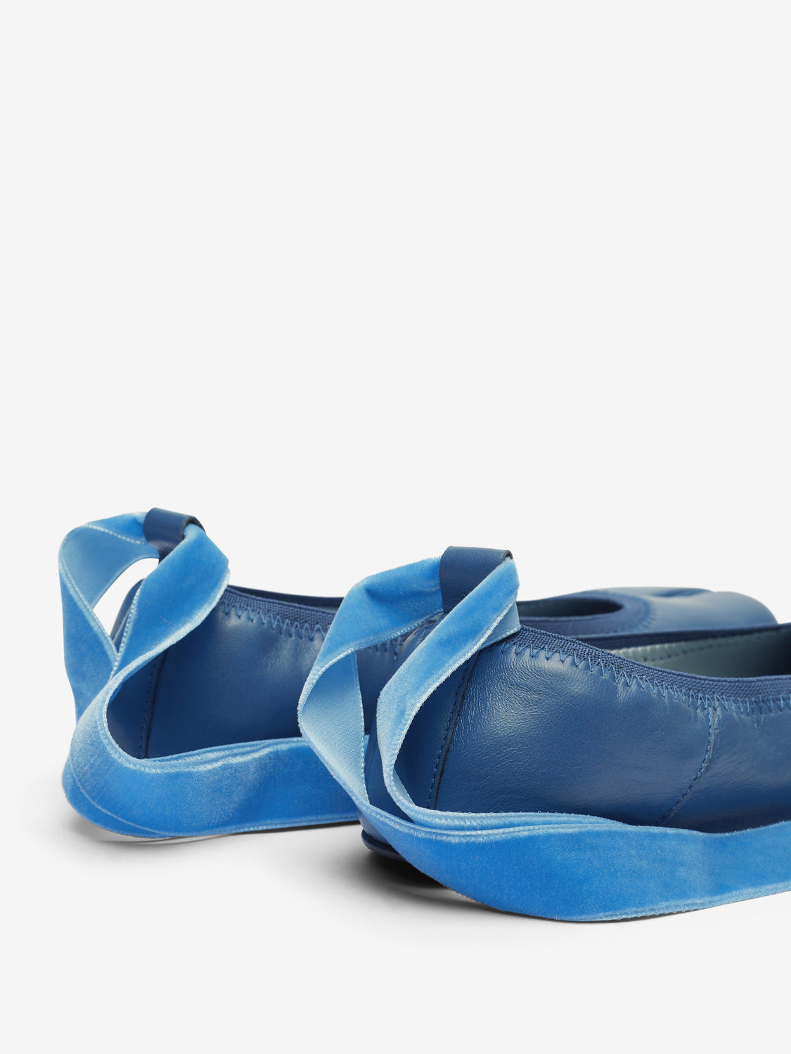 Barefoot blue ballerinas