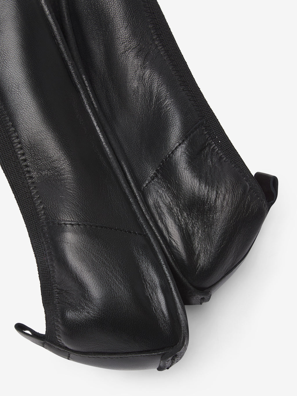 Black barefoot ballerinas