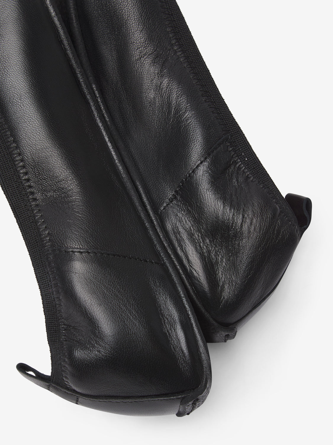 Black barefoot ballerinas