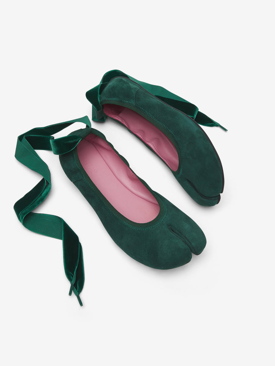 Bailarinas barefoot verdes