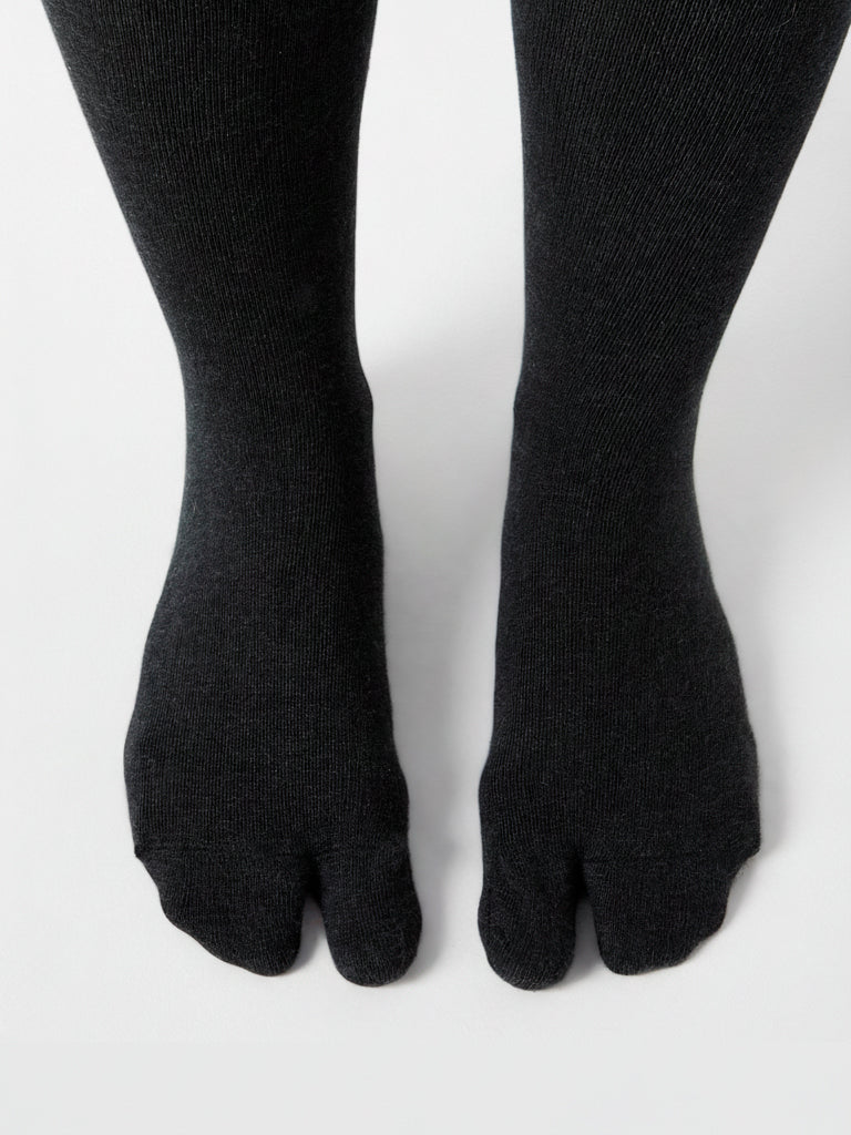 Calcetines Tabi - Negro caña media