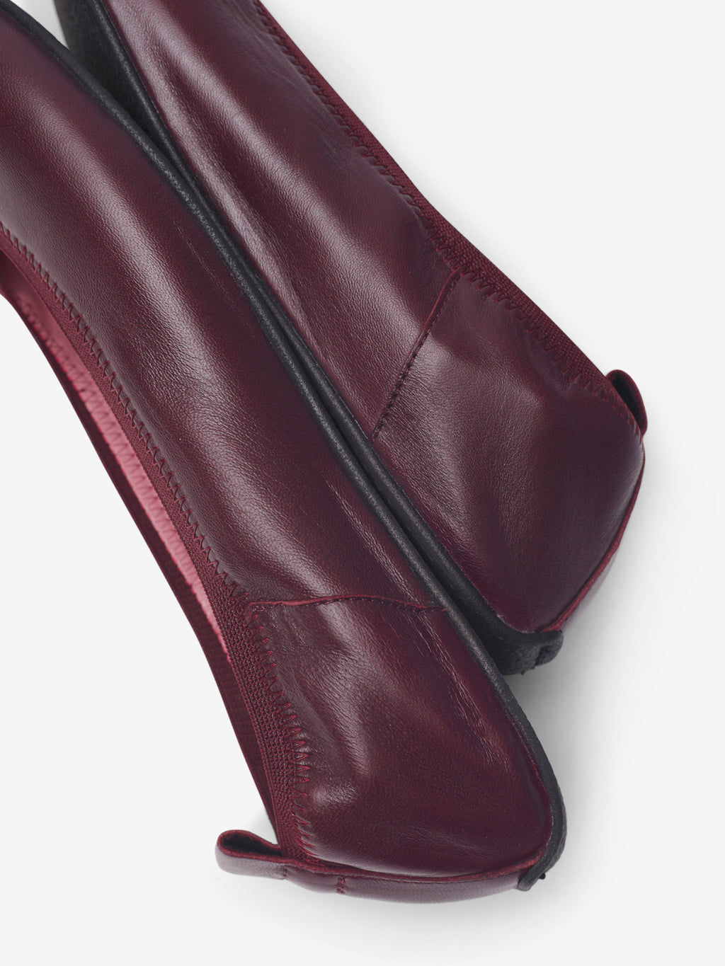 Wine barefoot ballerinas