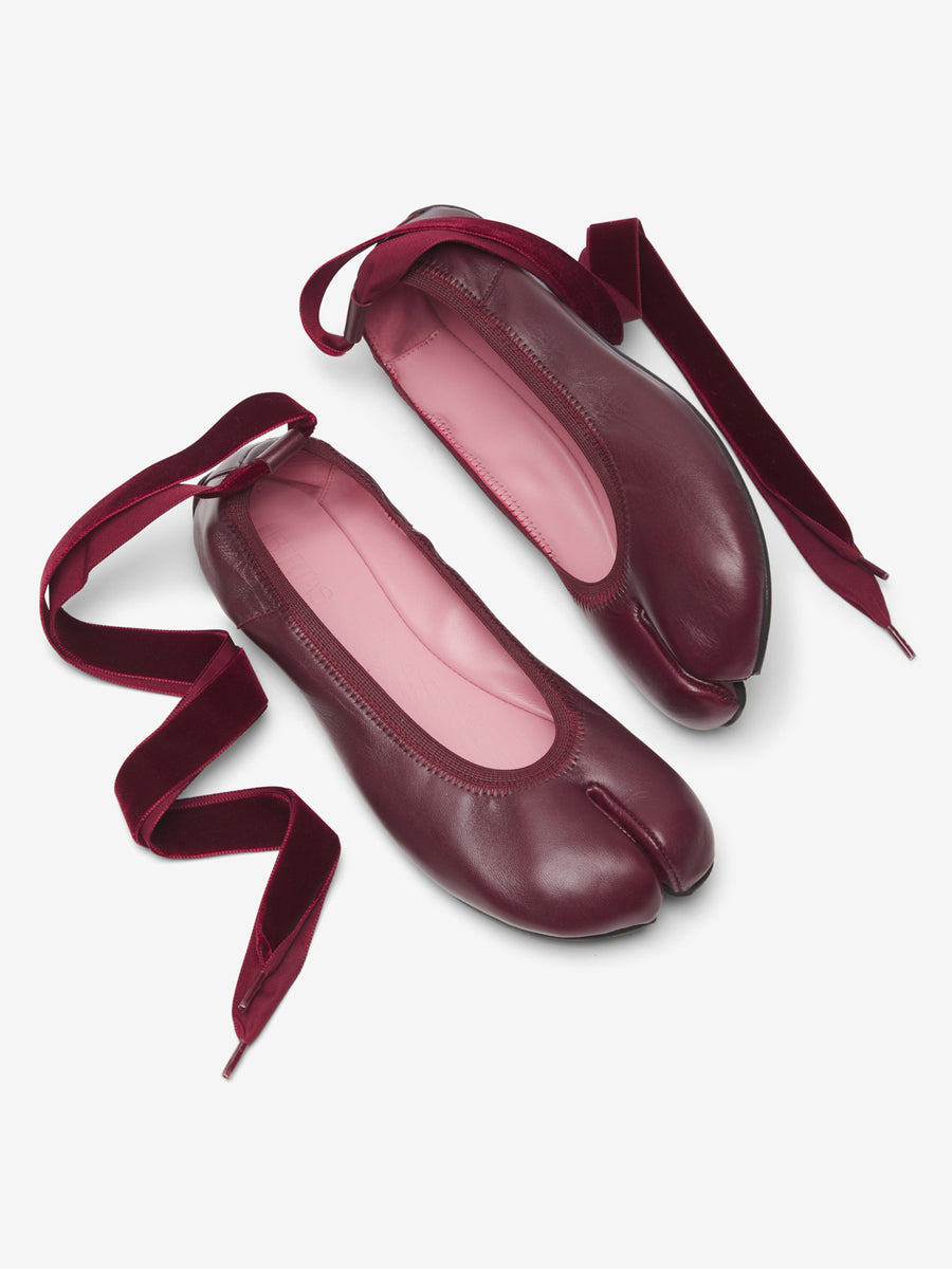 Bailarinas Tabi barefoot granate