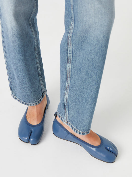 Barefoot blue ballerinas