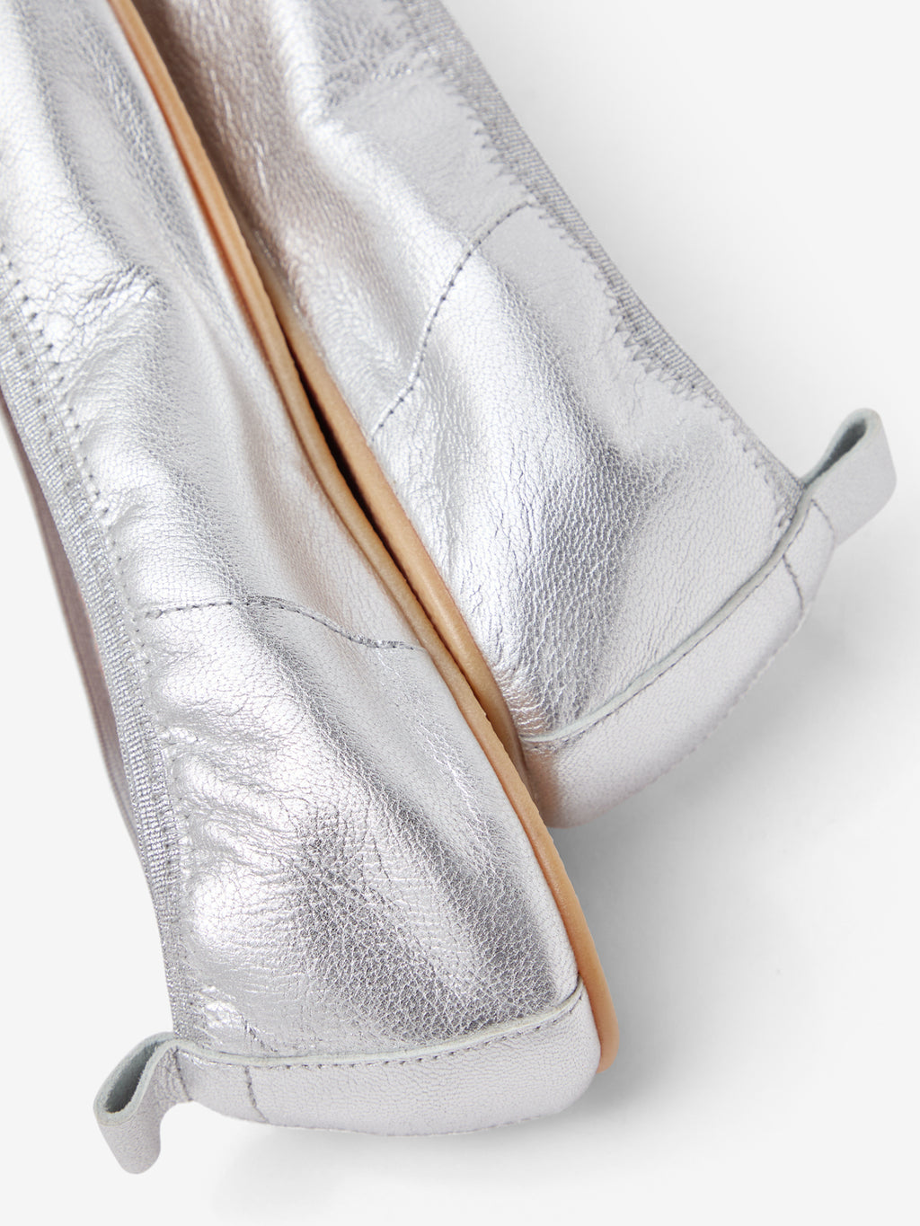 Barefoot silver ballerinas