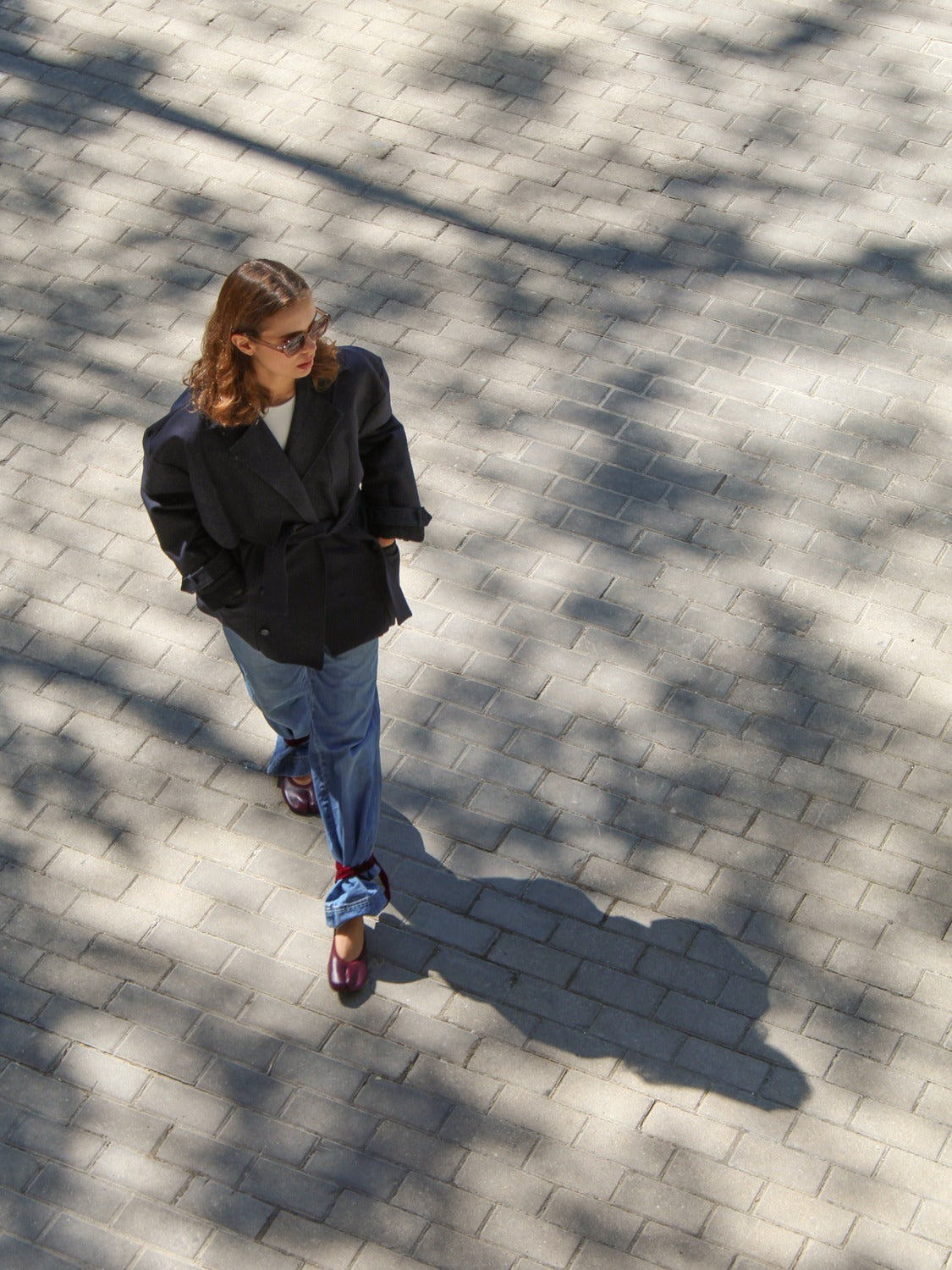 Wine barefoot ballerinas