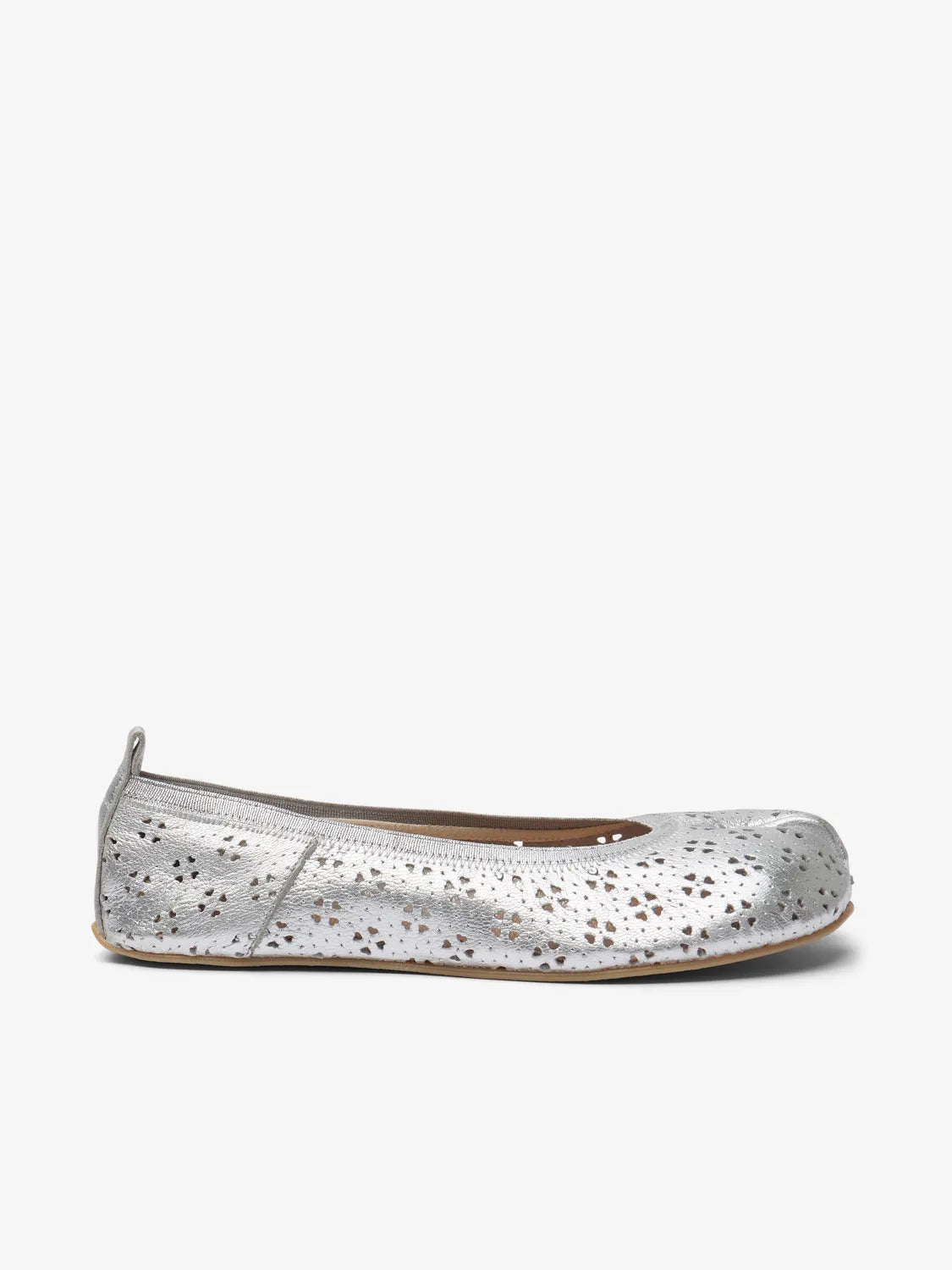 Barefoot silver ballerinas