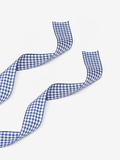 Blue gingham ribbon