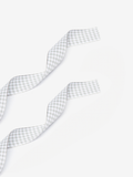 Grey gingham ribbon