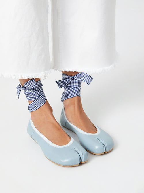 Blue gingham ribbon